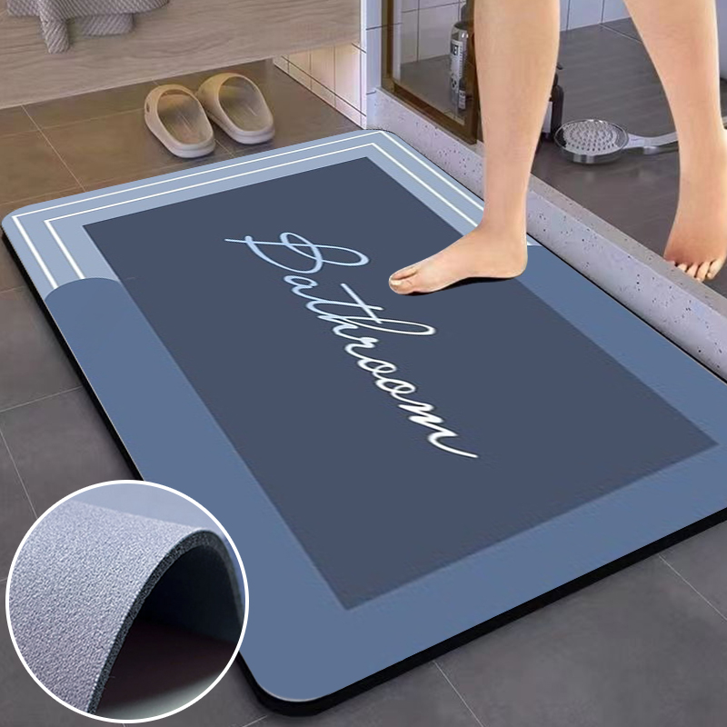 Bamboo Bath Mat - 1 Buah Keset Penyerap Kamar Mandi