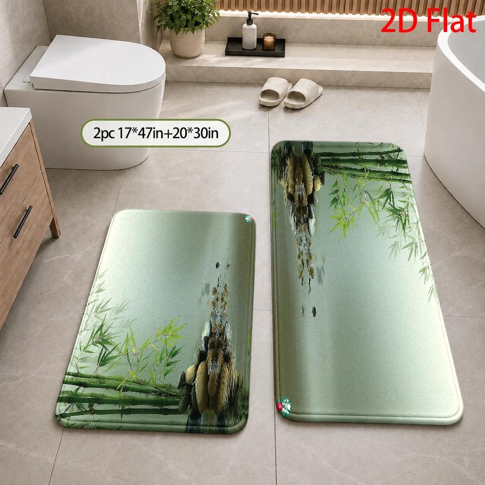 Keset Kamar Mandi Anti Air Bah - Bamboo Bath Mat ulasan dan harga