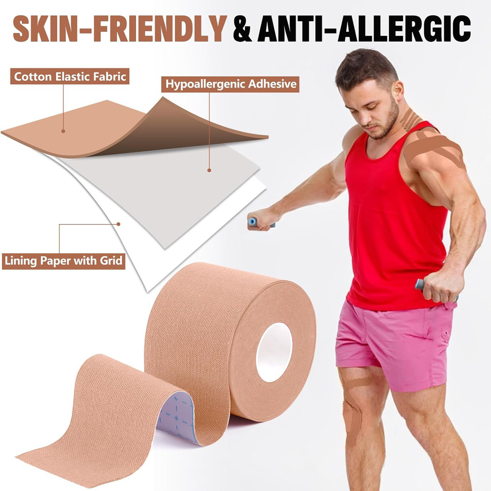5 Rol Pita Kinesiologi Precut  - Sports Taping Precut ulasan dan harga