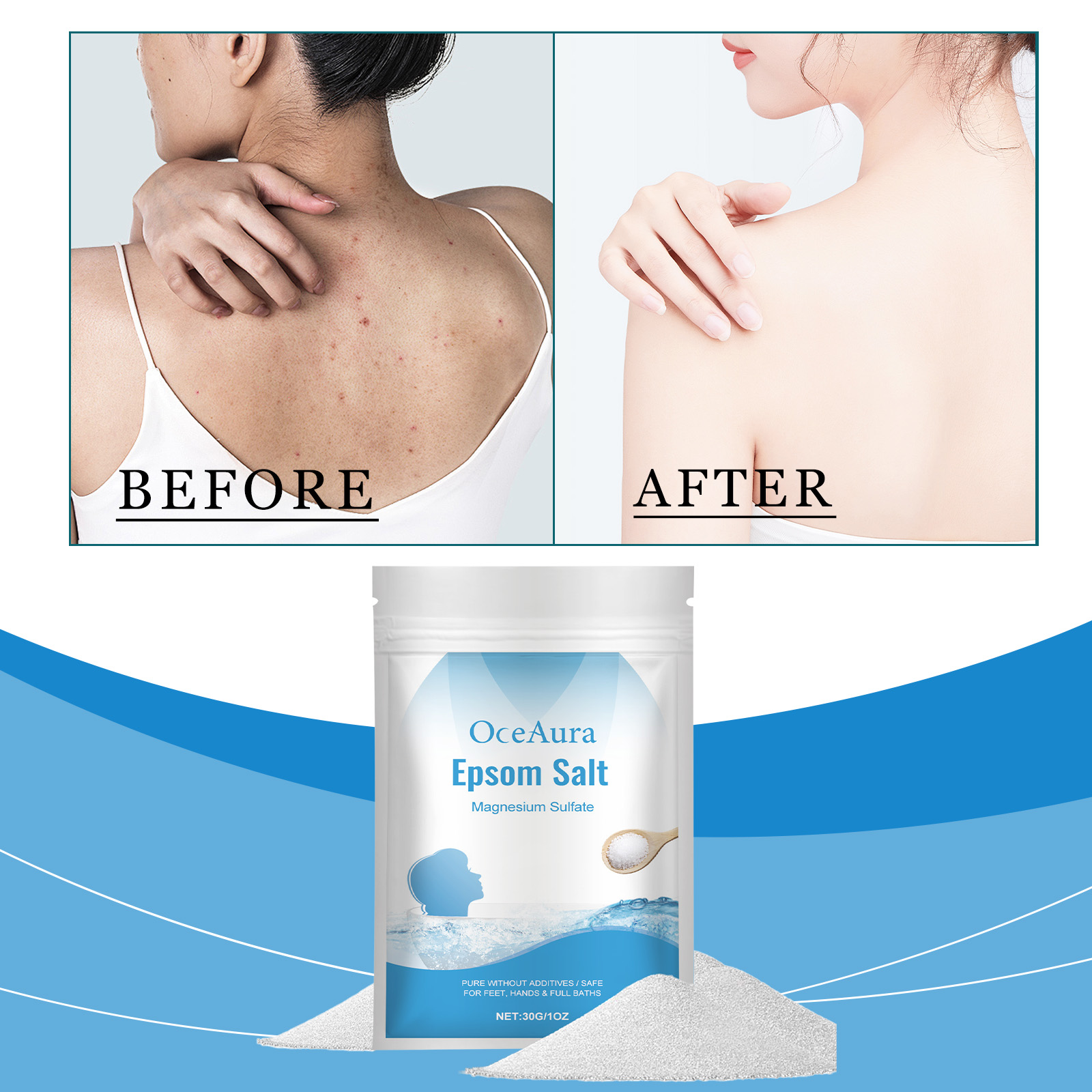 Garam Epsom Magnesium Sulfat M - Bath Salts Magnesium ulasan dan harga