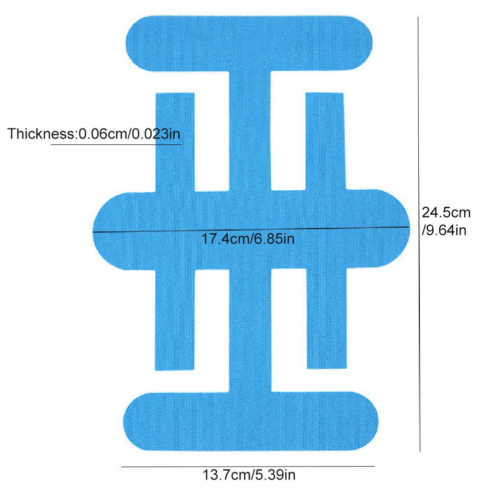 10PCS Pita Kinesiologi Lutut P - Sports Taping Precut ulasan dan harga